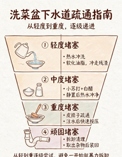 农村地下下水道堵塞疏通的最好办法